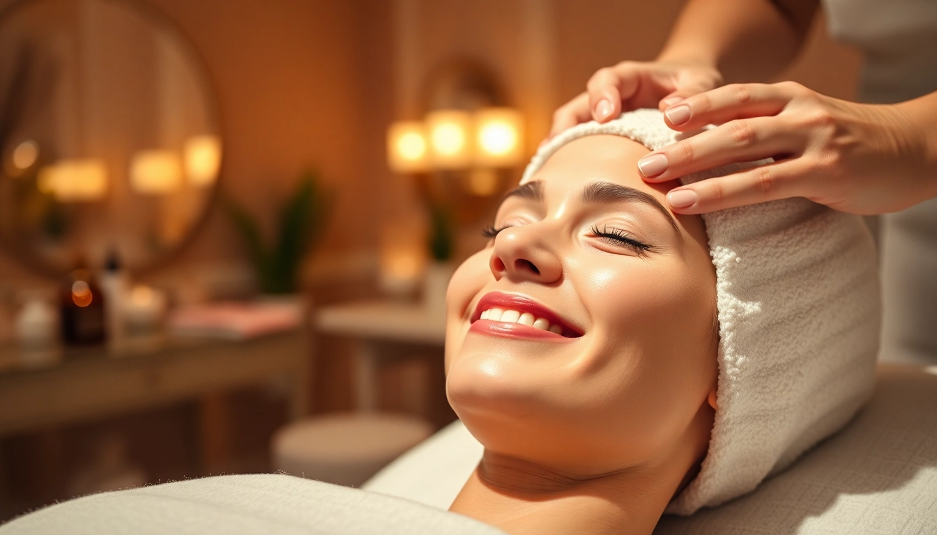 Experience rejuvenating Faltenbehandlung Zürich with a client enjoying a soothing facial treatment.