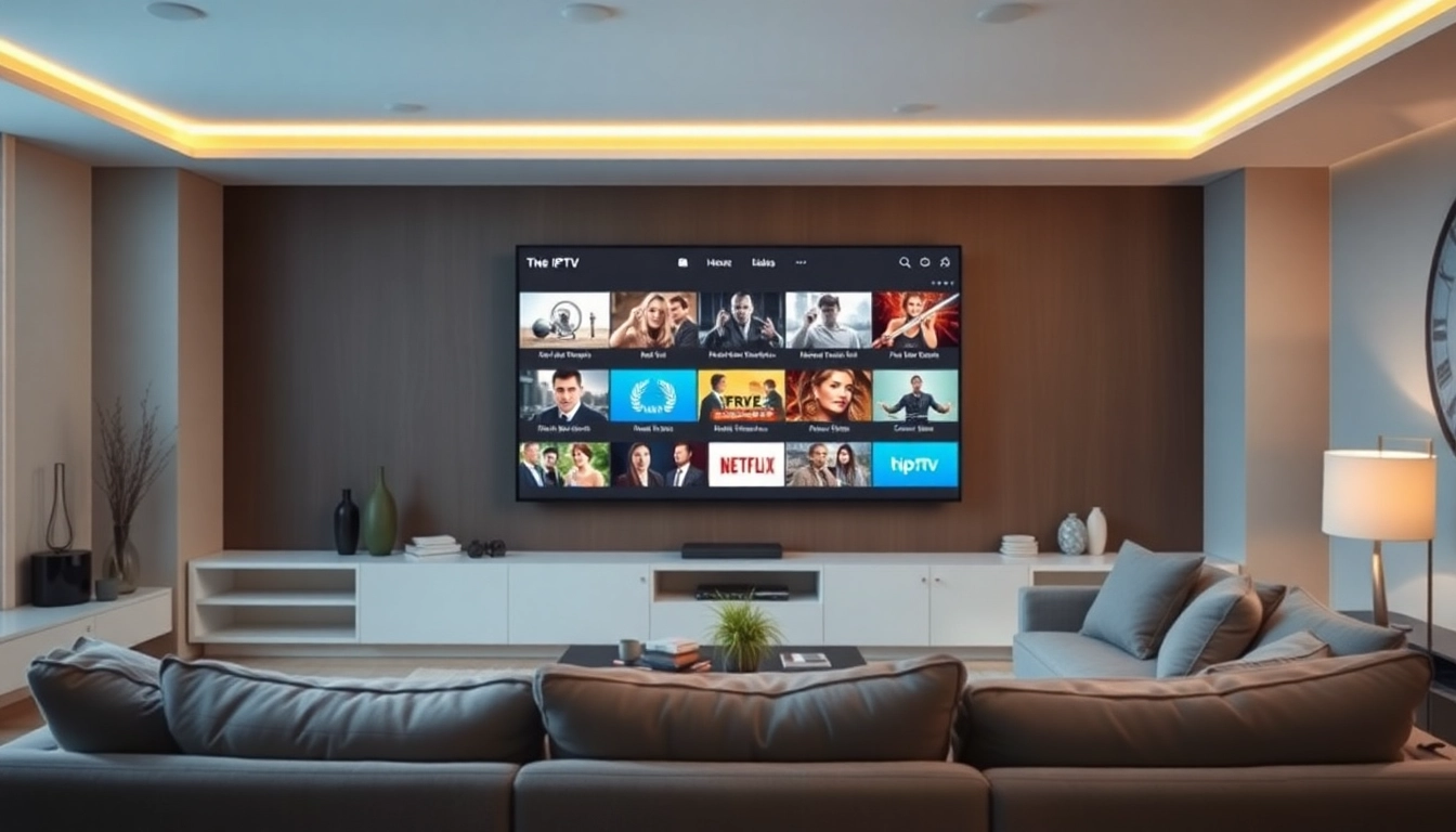 Enjoy diverse IPTV content with our abonnement iptv in a cozy living room setting.